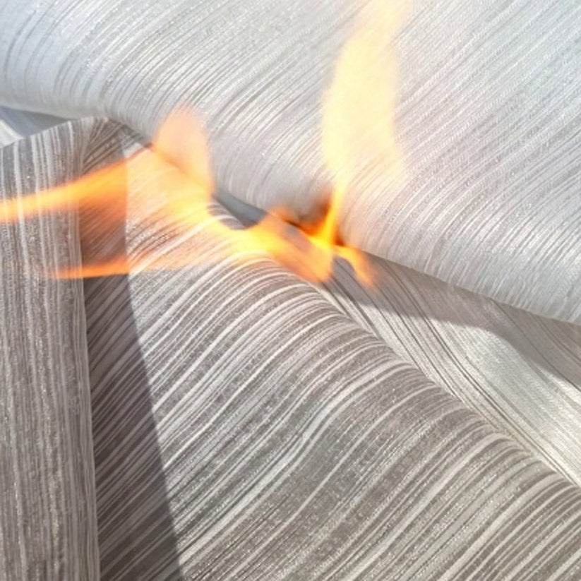 Fire retardant curtain fabric 120 inch width - FR blackout textile for commercial use
